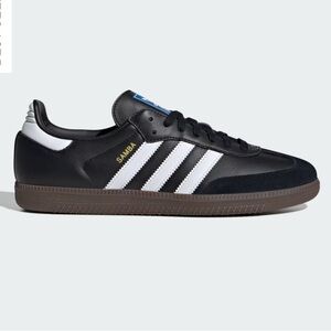 Adidas Samba OG, Core Black / Cloud White / Gum, Size 9 Women’s, Size 8 Men’s